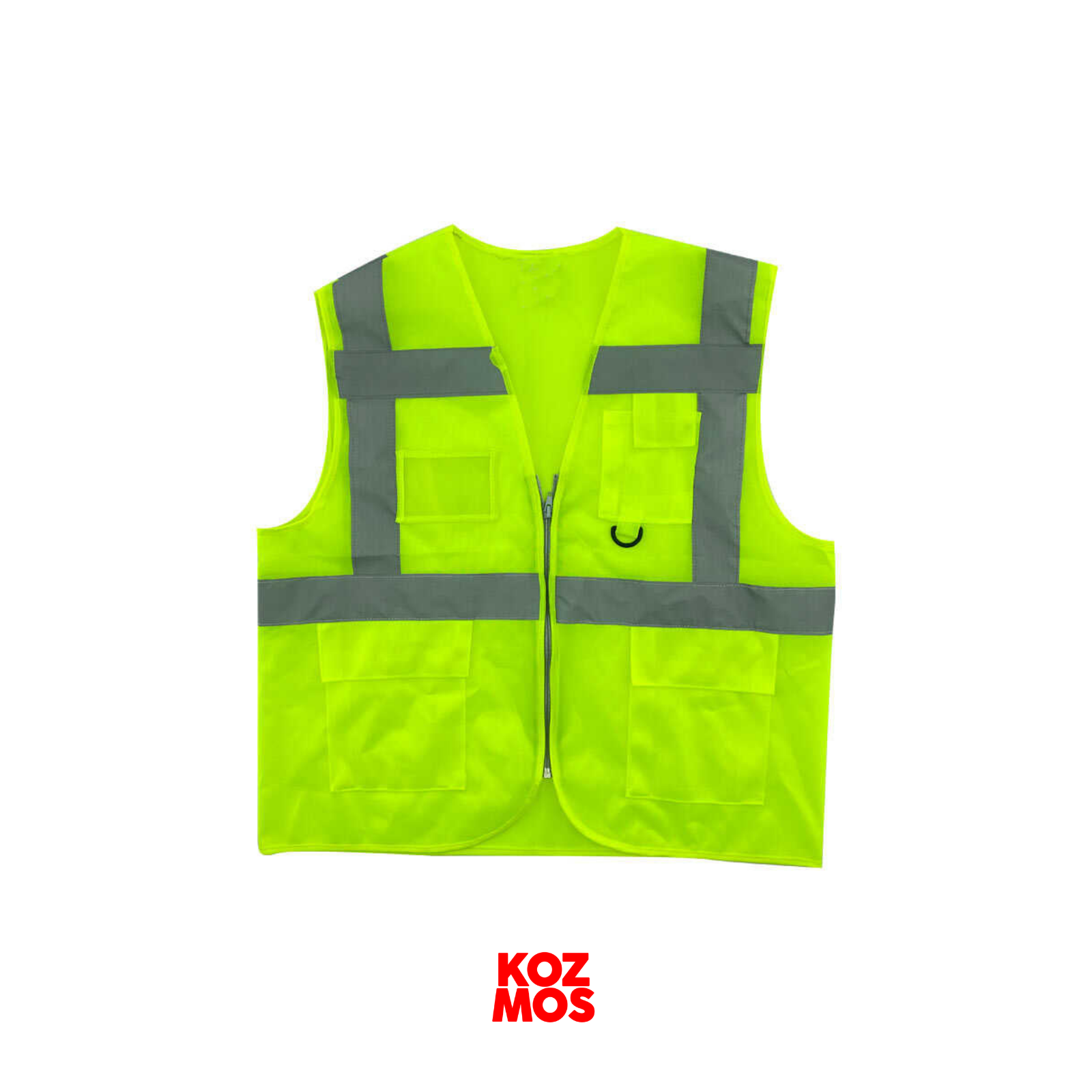 Emniyet i̇kaz yeleği mühendis tipi - yeşil