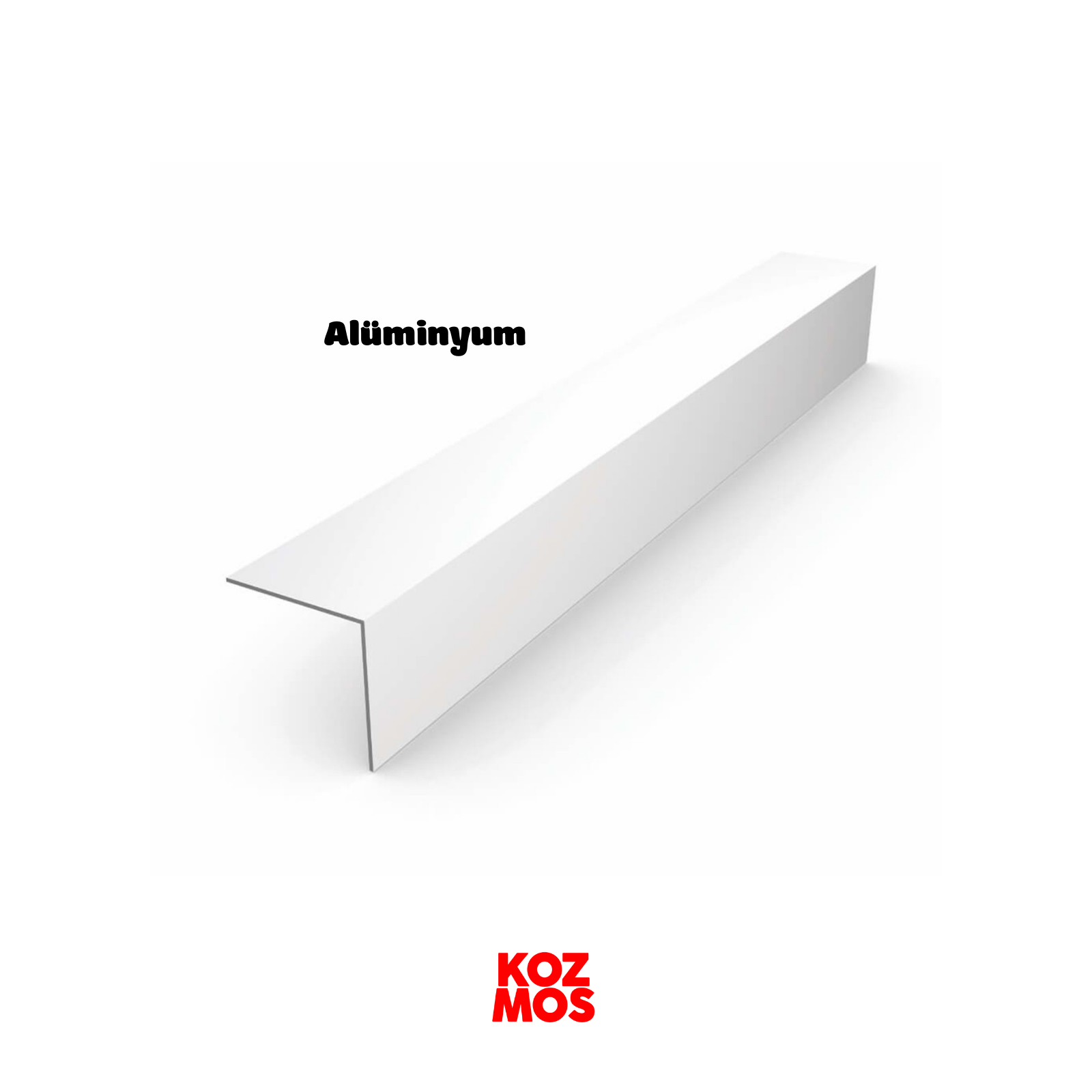 40x40x2mm alüminyum beyaz köşebent l profil 2.7 metre