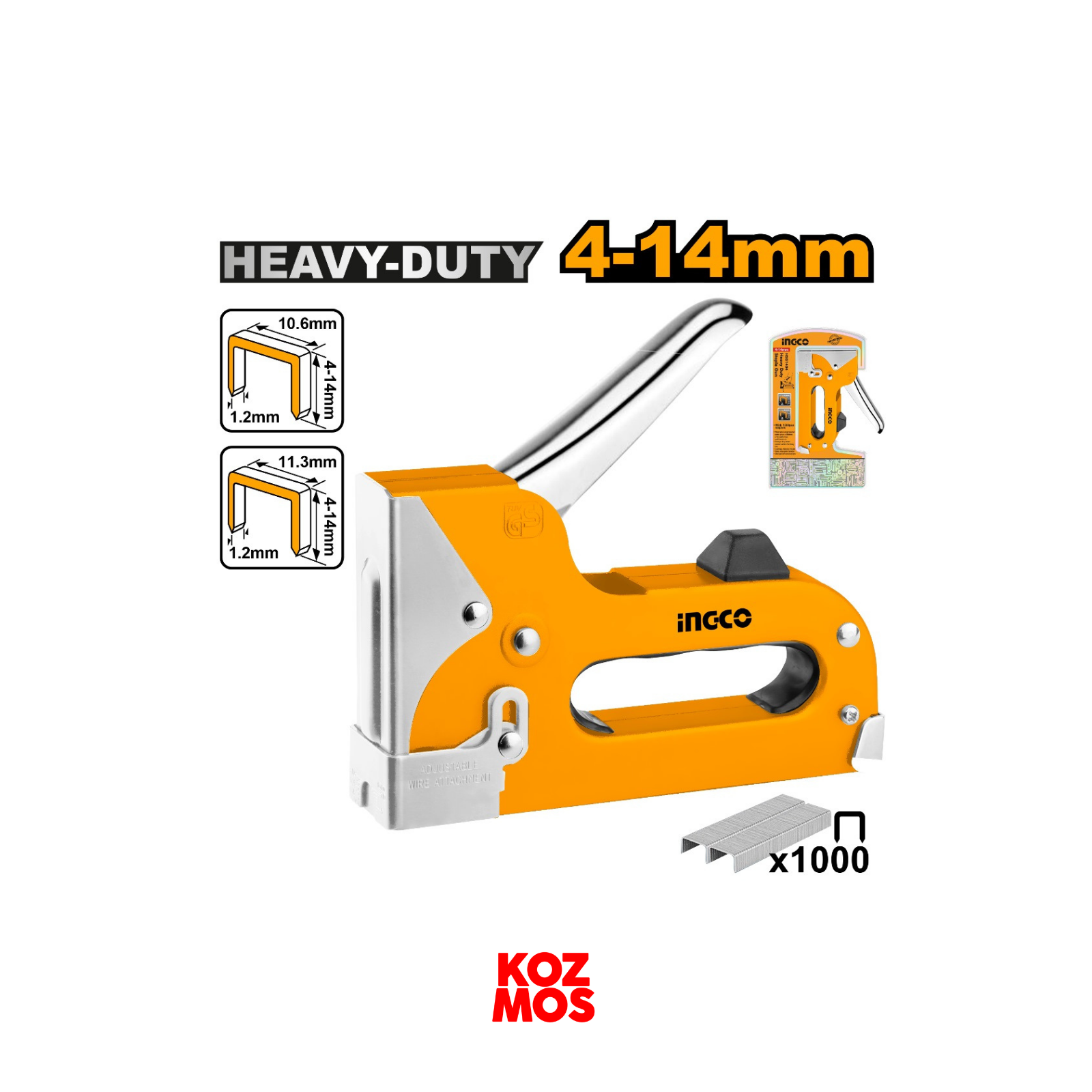 İngco hsg1404 ağır hizmet zımba makinesi 4-14mm