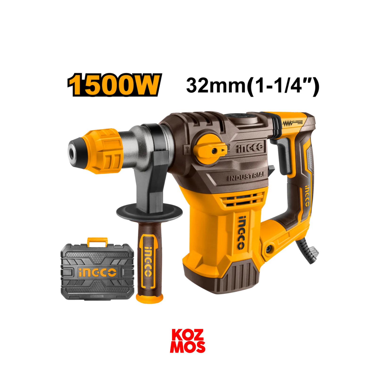 İngco rh150028 1500 w kırıcı – delici 6 kg